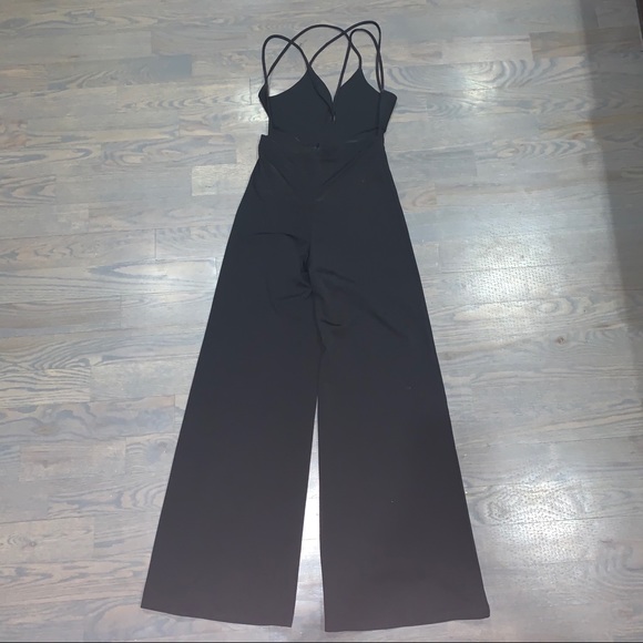 Black Tobi Long Pants Tank Top Strappy Jumpsuit - Picture 2 of 4